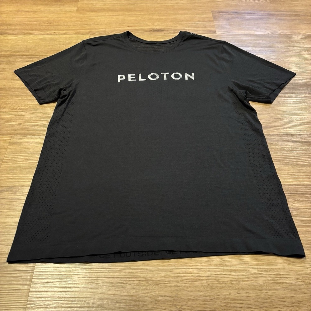 Lululemon x Peloton Metal Vent Tech Short Sleeve T-Shirt Men's XL Black Vented